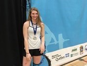 Alexandrine St Cyr médaillé d’or lors du Tournoi provincial des Jeunes Louis-Cyr.