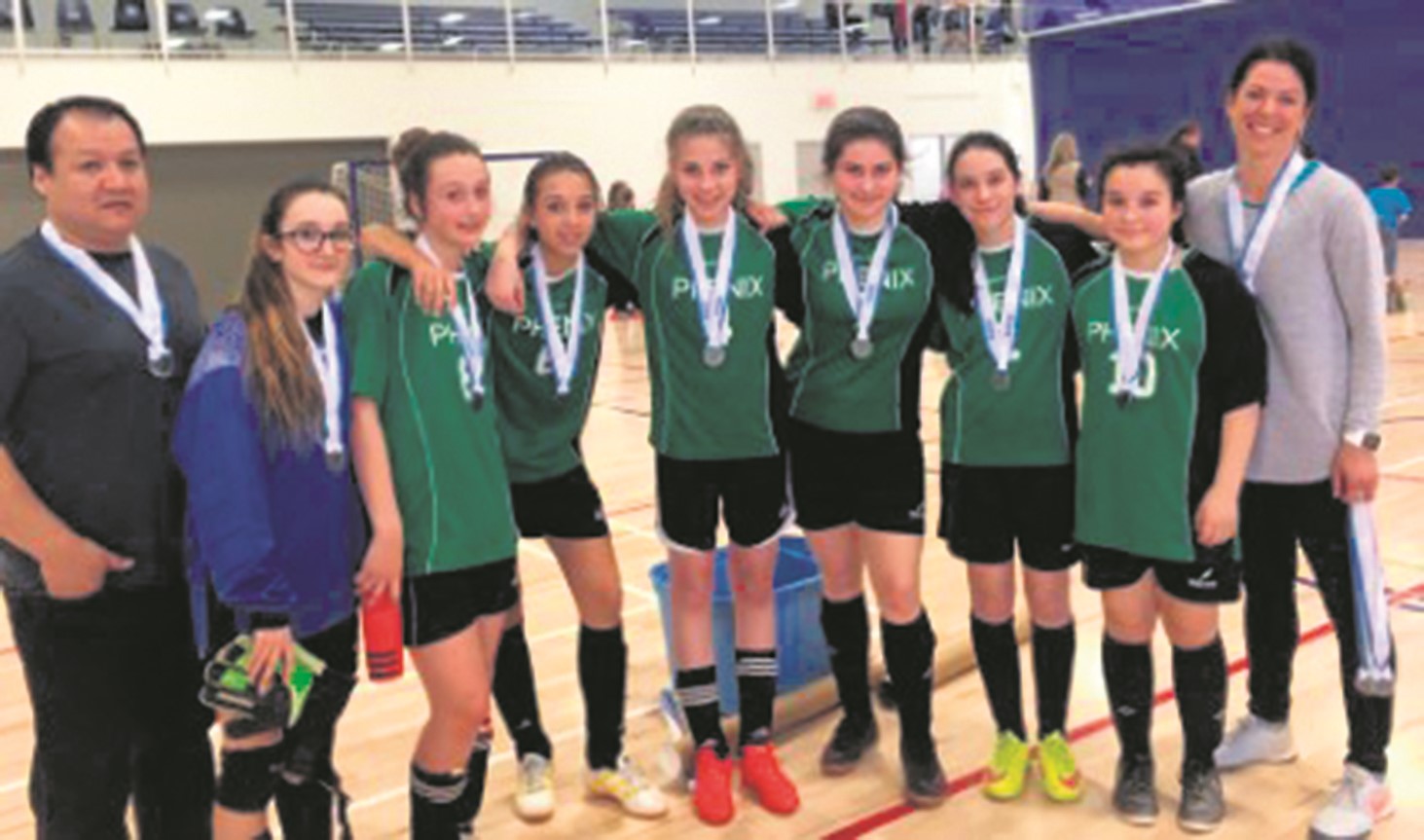 L’équipe féminine de soccer des Phénix de l’Escale a terminé sa saison en tête du classement.