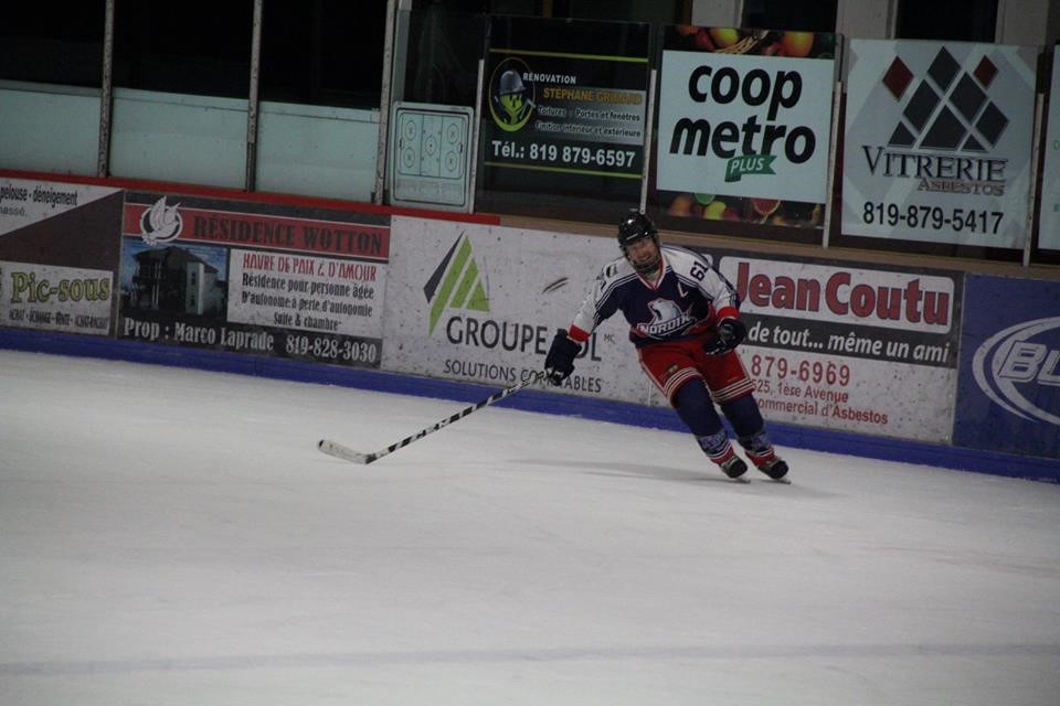 Samuel Ducharme a été le seul joueur du Nordik Blades a compté lors de la fusillade.