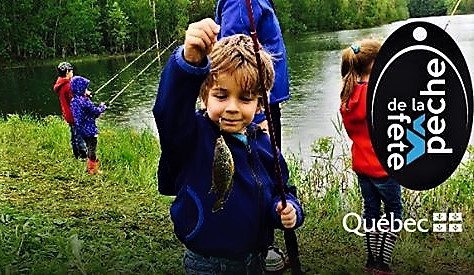 Des pêcheurs en herbe en action à St-Adrien