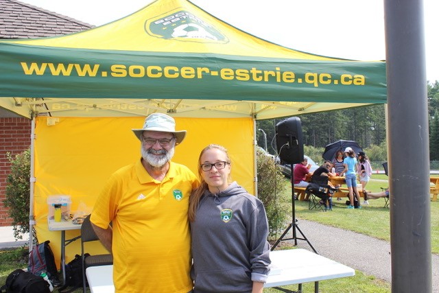 André Cabana et Audrey Lagarde de Soccer Estrie.