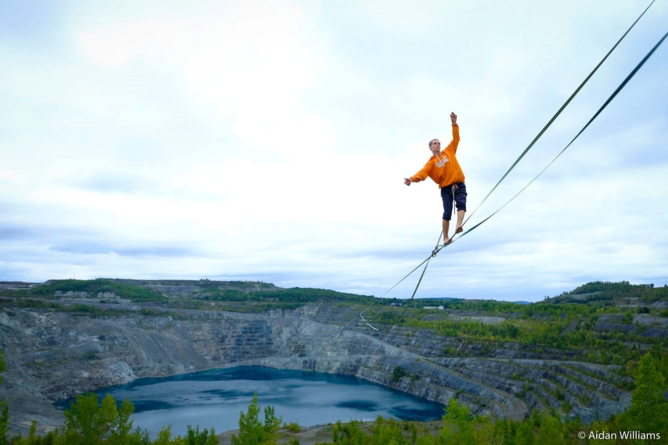 Le record mondial au Highline d’Asbestos a été réalisé