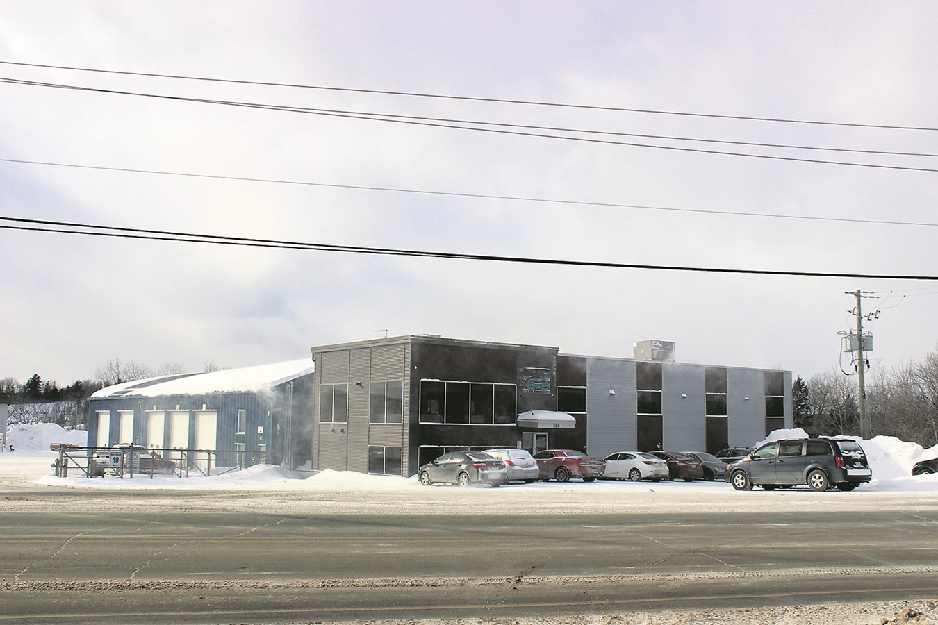 Le terminal situé sur la route 143 à Val-Joli.