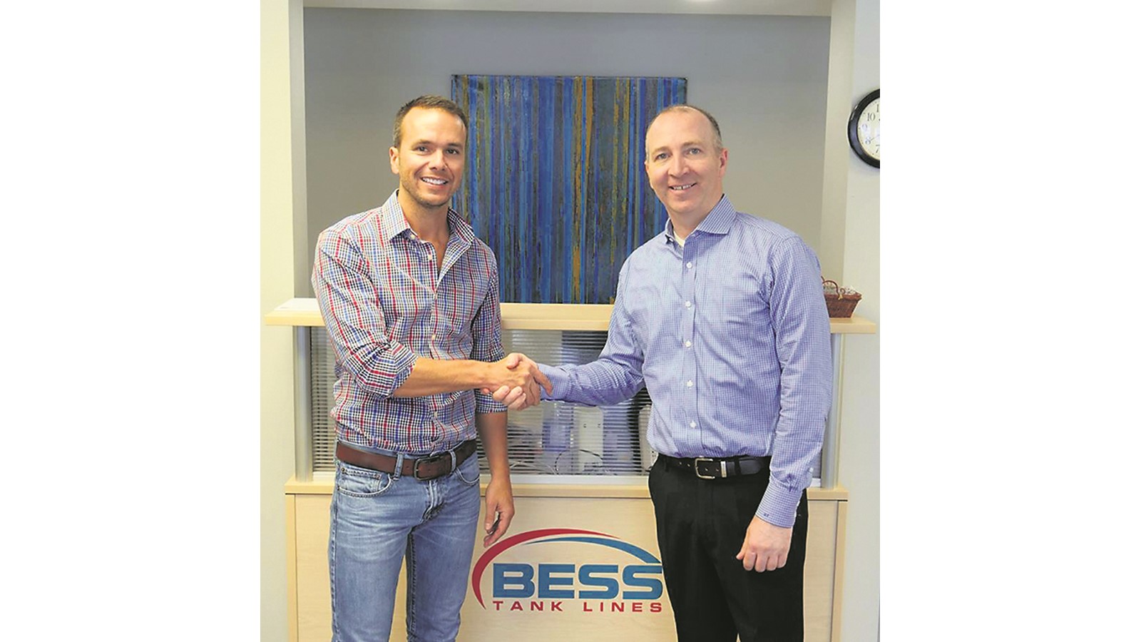 Ben Rouillard de B&B et Matt Faure de Trimac Transportation.