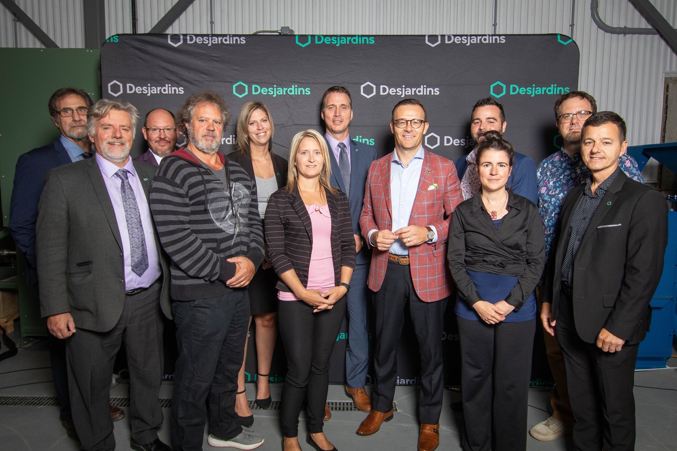 Annonce importante faite par M. Guy Cormier, du Mouvement Desjardins dans les locaux du centre d’innovation minières des Sources le 13 septembre dernier.