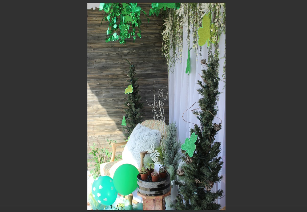 La fleuriste Jessica Gagné était prête pour la St-Patrick et Pâques