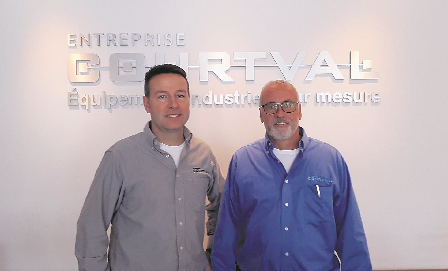 Steve Bombardier et Daniel Beauregard, copropriétaires de l'entreprise Courval