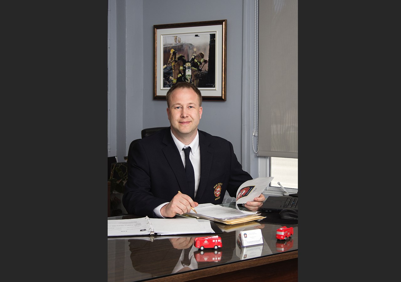 Christopher Grey, directeur de la Régie Intermunicipale Incendie de la Région de Windsor.