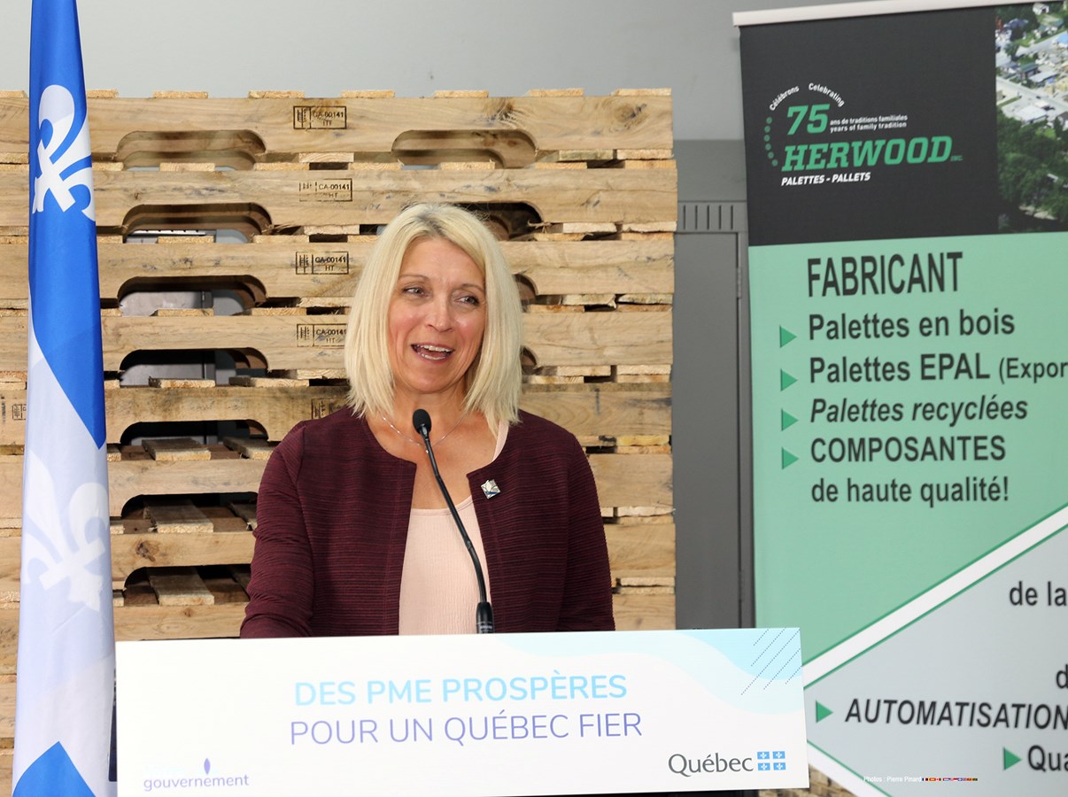 Lucie Lecours, ministre déléguée à l’Économie.