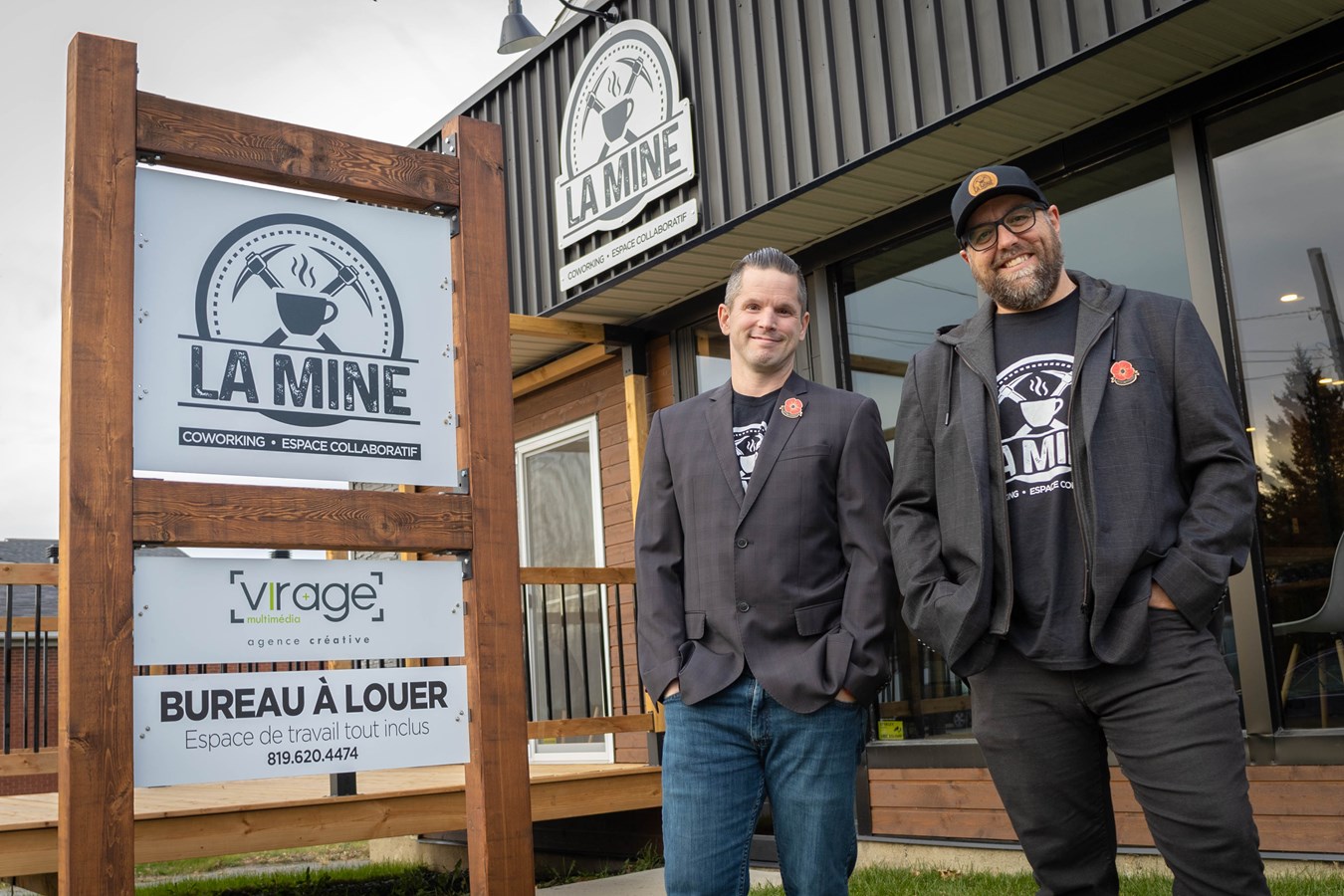 De gauche à droite, les copropriétaires Marc Desfossés et Charles-Antoine Leblanc.