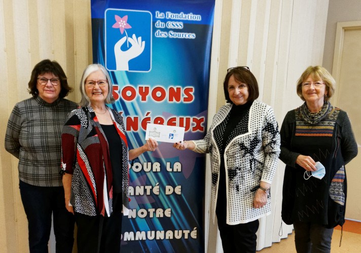 Ginette Ducharme, Marie-Paule Gendron, Mme Nicole Goudreau, et Doris Côté.