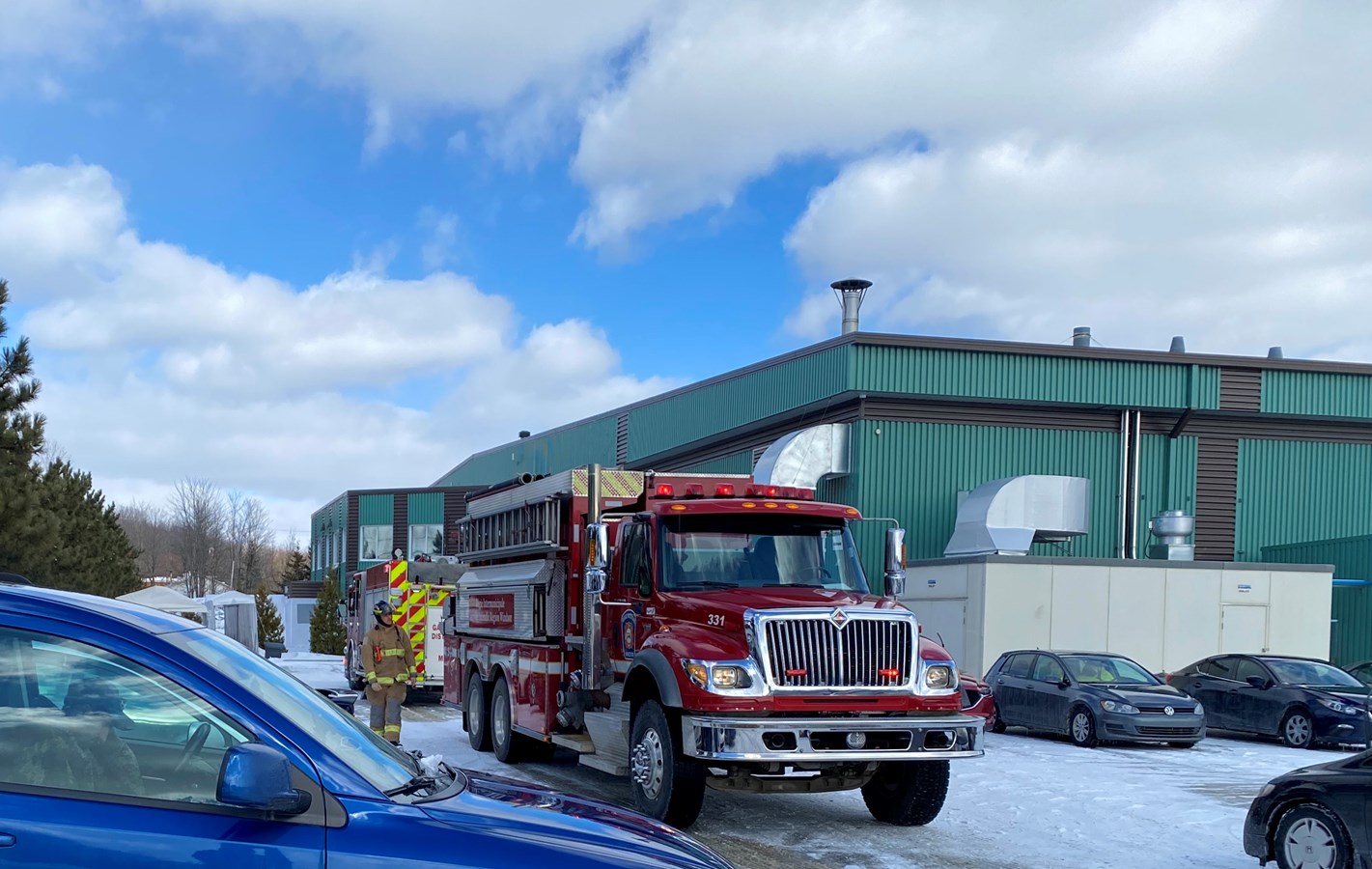 Incendie dans le parc industriel de Windsor