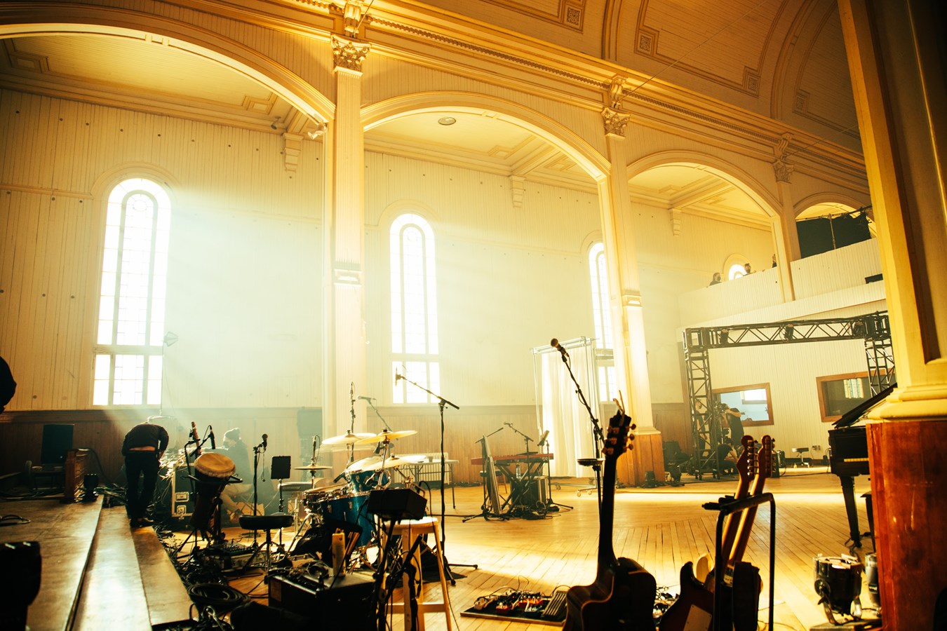 La Grande Salle du BEAM, lors du tournage de Marjo: Amoureuse