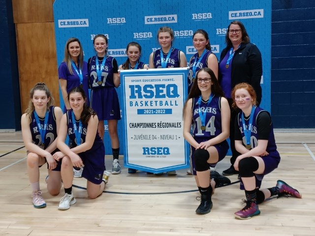 L’équipe de la catégorie Juvénile féminine D4 niveau 1 du RRHS.