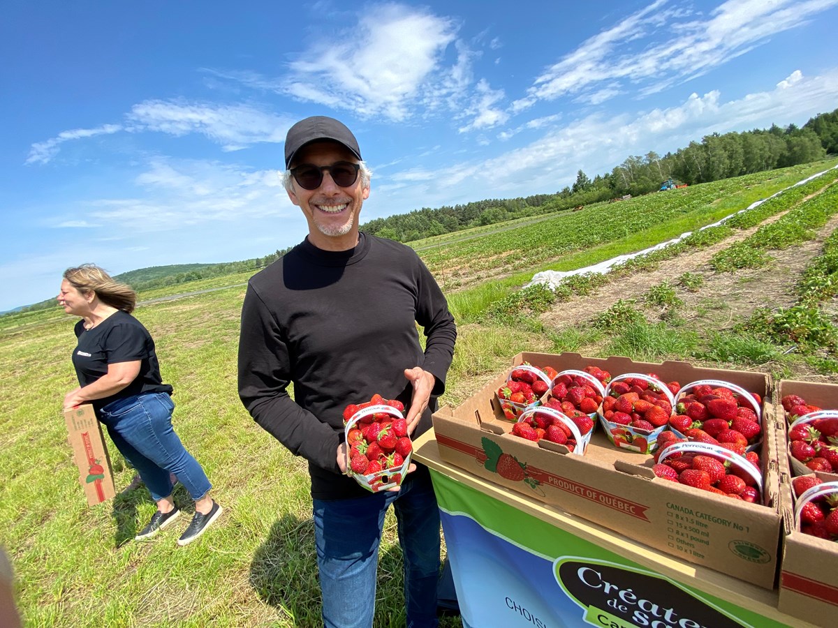 Yves Vaillancourt, de la ferme Les 3 Pouces et président du Conseil de l’industrie bioalimentaire de l’Estrie.