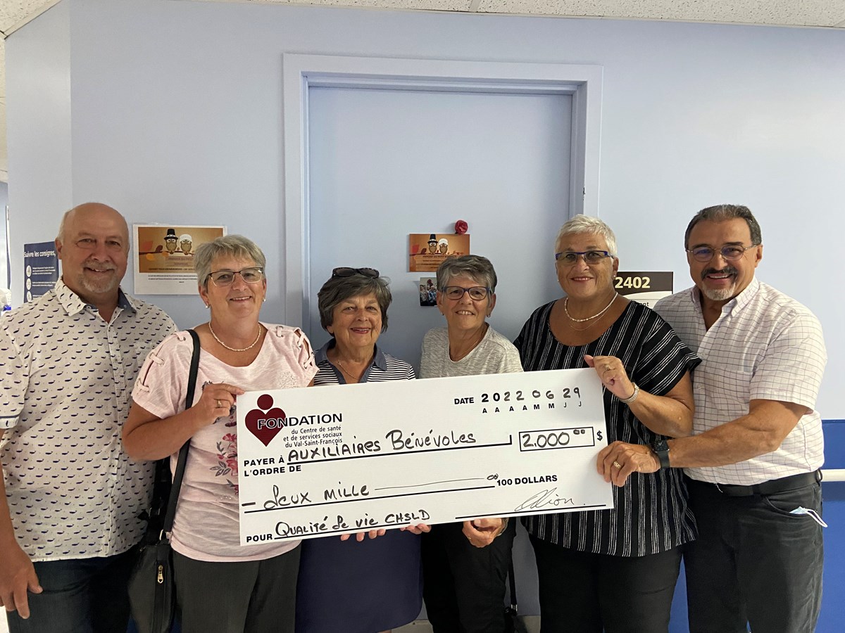 La Fondation du CSSS soutient les Auxiliaires bénévoles