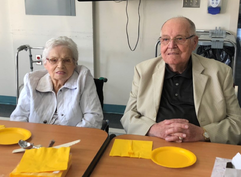 Thérèse Chabot, 99 ans, et Rosaire Lussier, 97 ans.