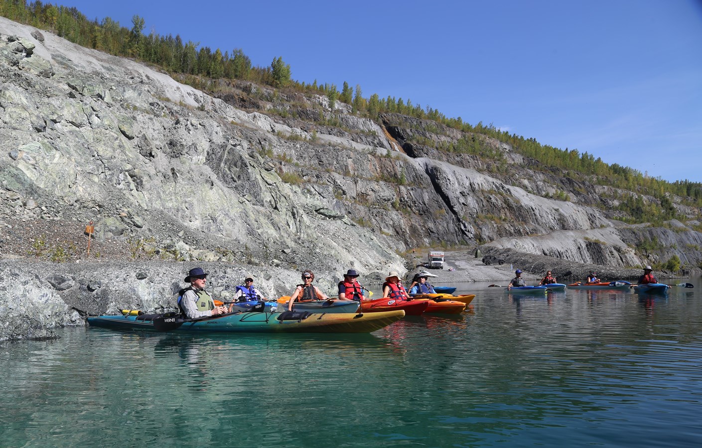 Une centaine de kayakistes ont pris part à l’activité.