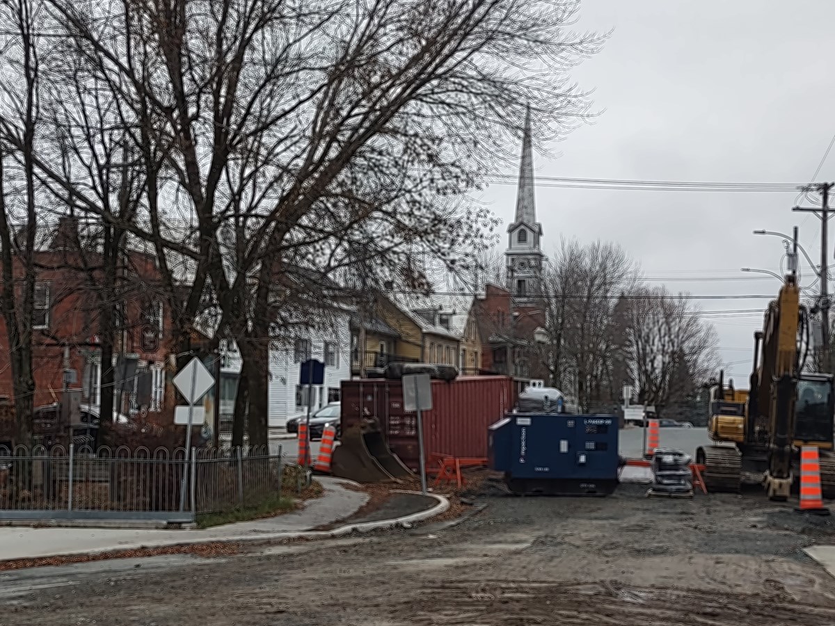 Les travaux sur la rue du Carmel sont amorcés à Danville