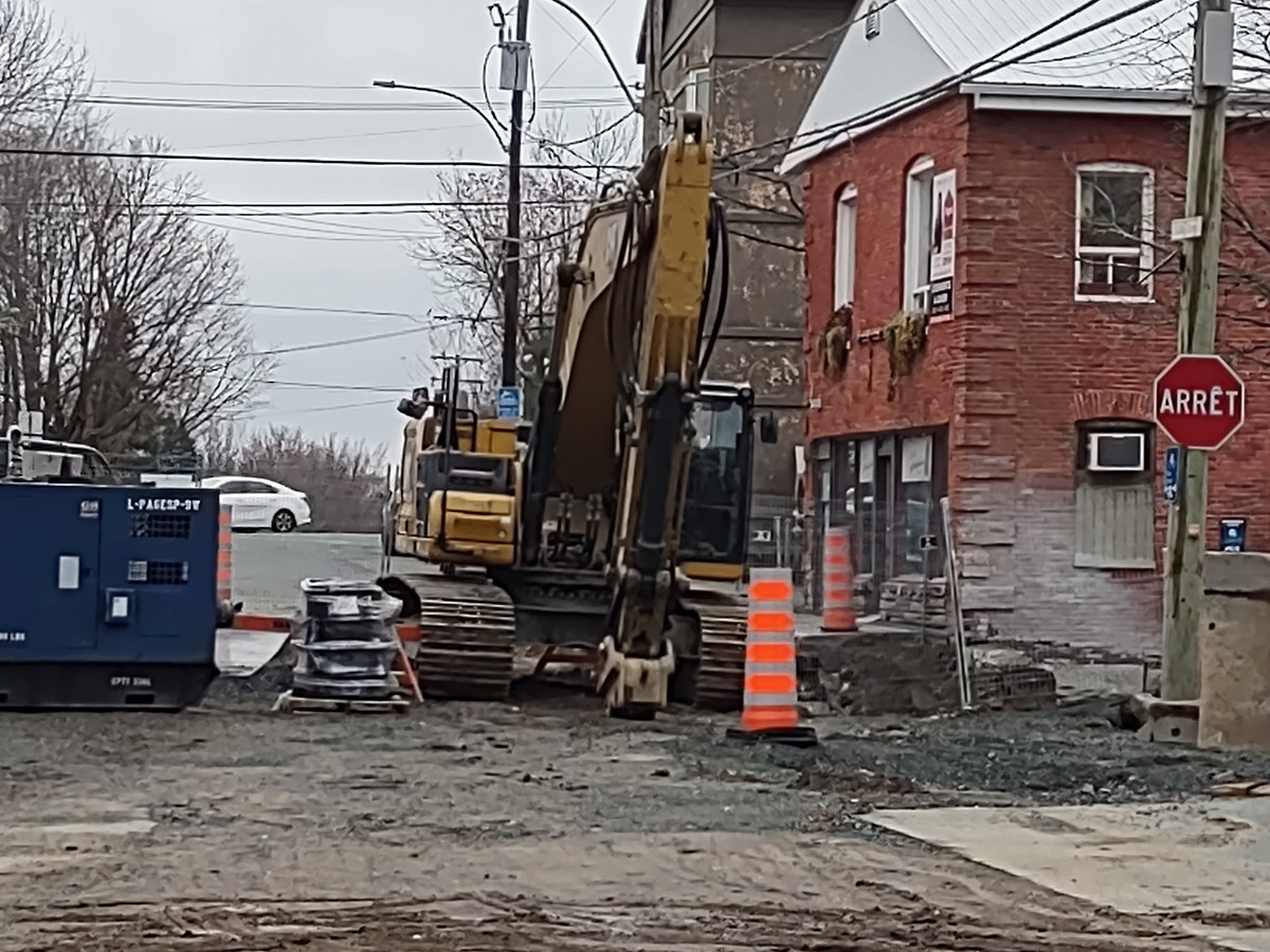 Les travaux sur la rue du Carmel sont amorcés à Danville