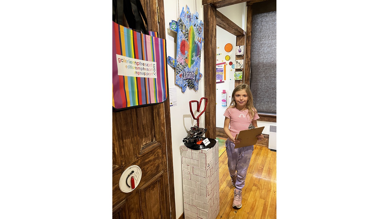 Mélanie Poirier a fait vivre une expérience artistique aux jeunes de l’école de Durham-Sud