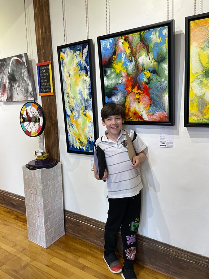 Mélanie Poirier a fait vivre une expérience artistique aux jeunes de l’école de Durham-Sud