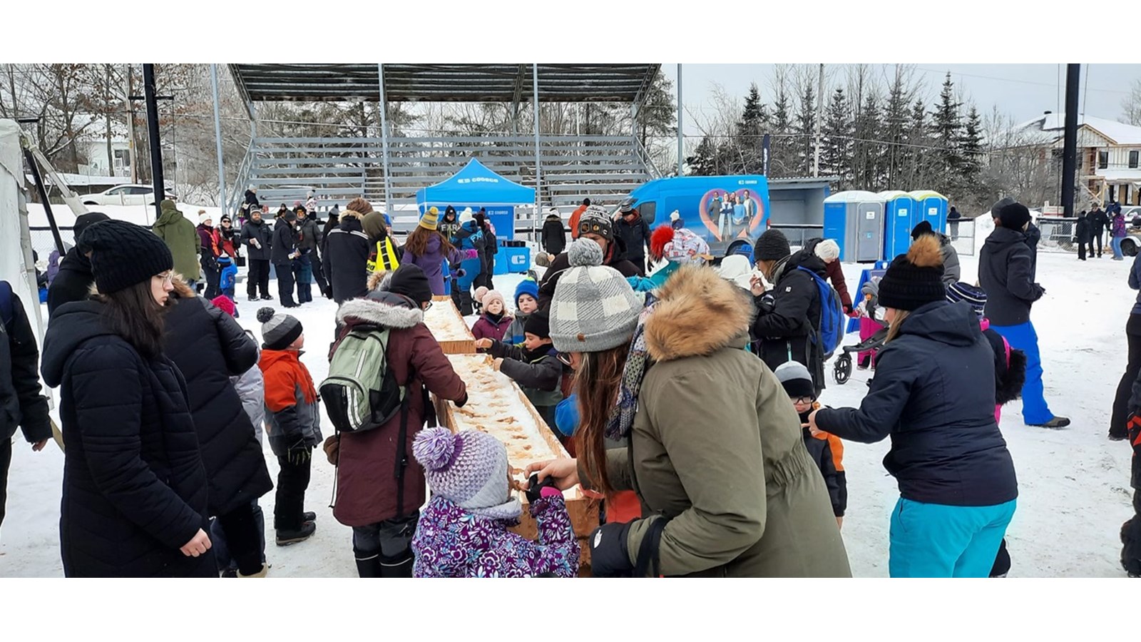 La tire sur la neige a connu un franc succès lors du Carnaval d’hiver de Saint-François-Xavier-de-Brompton.