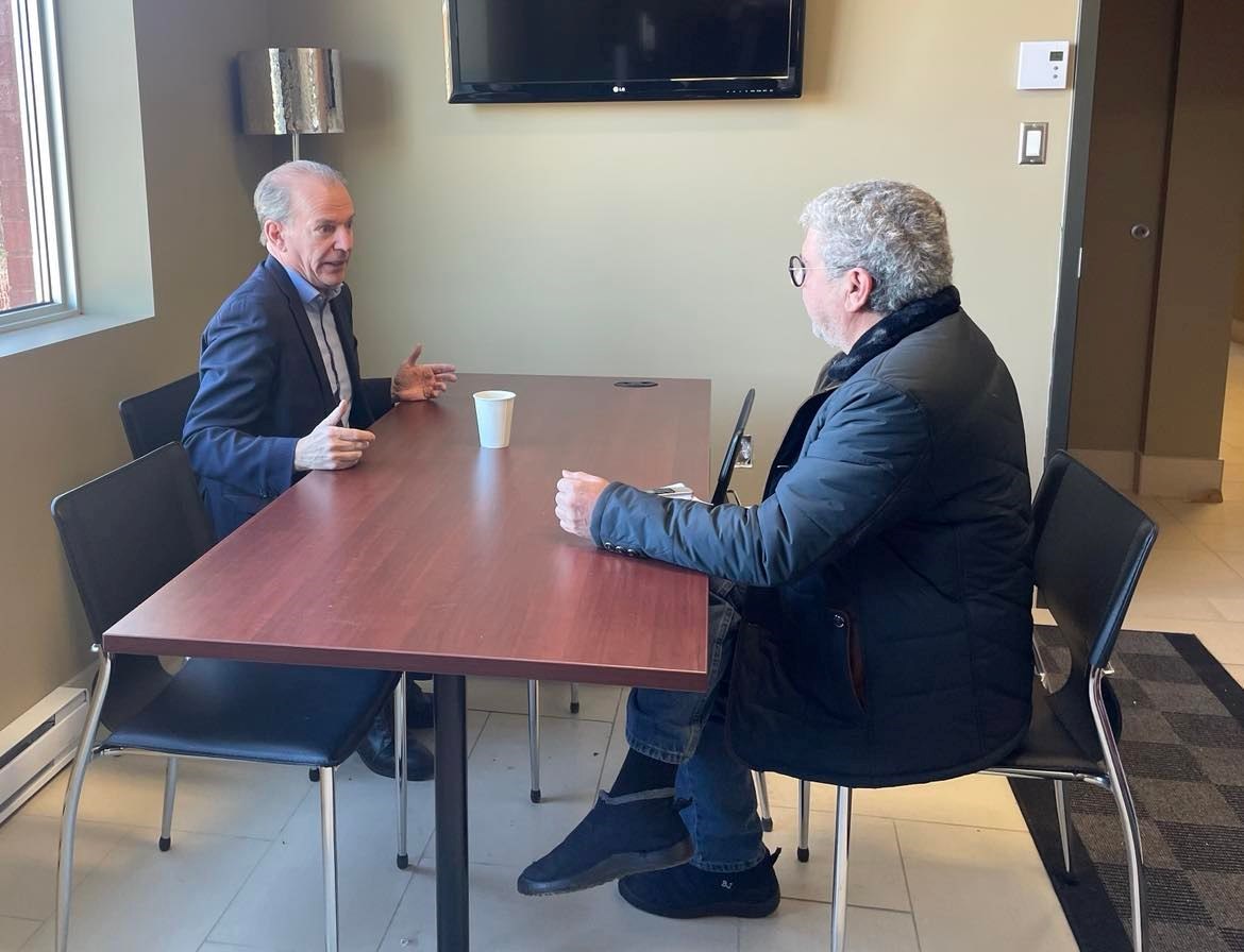 André Bachand, député de Richmond à la l’Assemblée nationale, interrogé par notre journaliste Ghislain Allard.