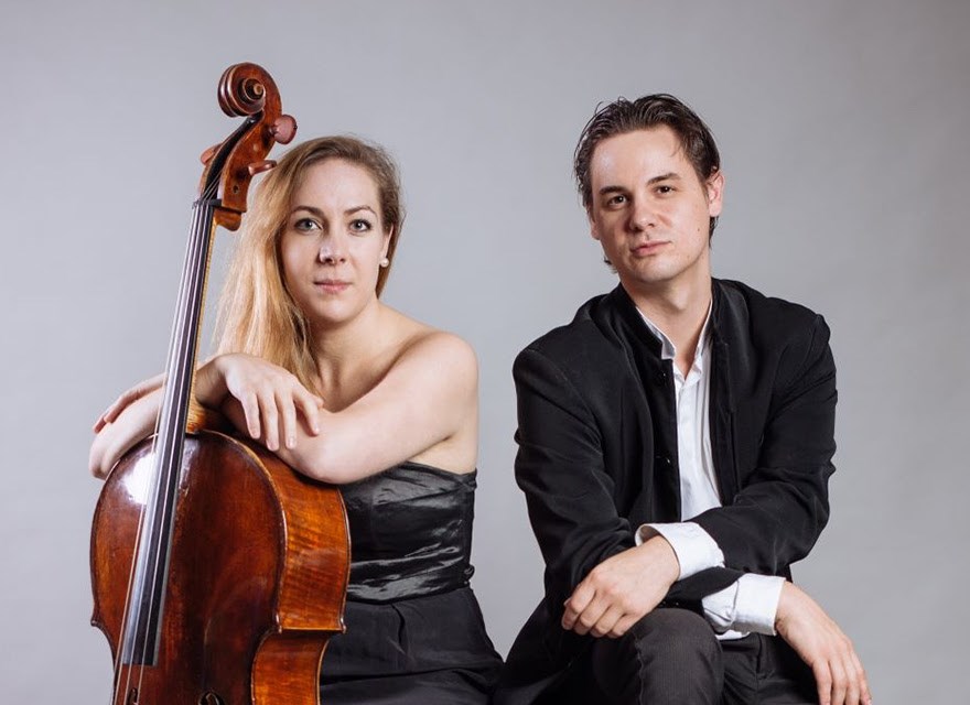 Noémie Raymond-Friset, violoncelliste et Michel-Alexandre Broekaert, pianiste.