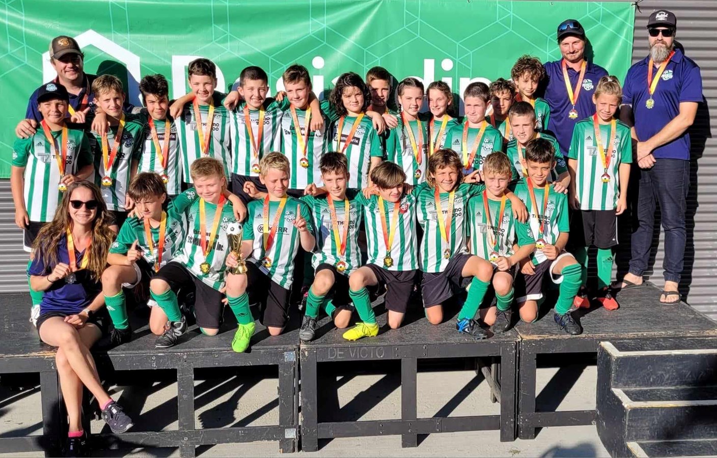 Les deux équipes U10M de Richmond sont montées sur le podium à Victoriaville.