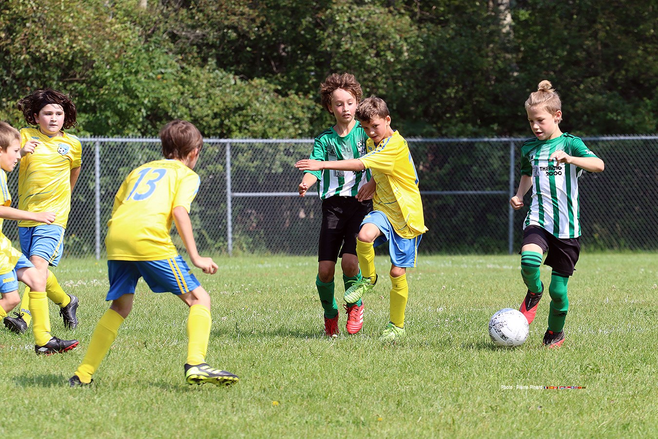 En matinée, entre 9 h et 11 h, les joueurs ont pris part à des mini-matchs durant lesquels les jeunes se sont beaucoup amusés.