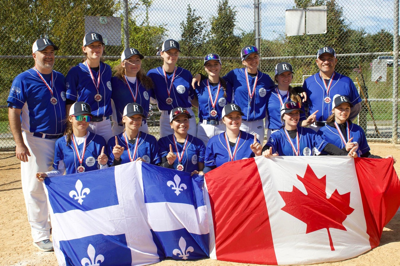 Mégane St-Cyr et les Royales 16U féminins du Québec remportent l’or en baseball