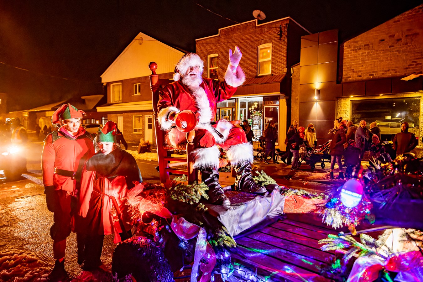 Pas moins de 5000 personnes ont salué le père Noël à Richmond