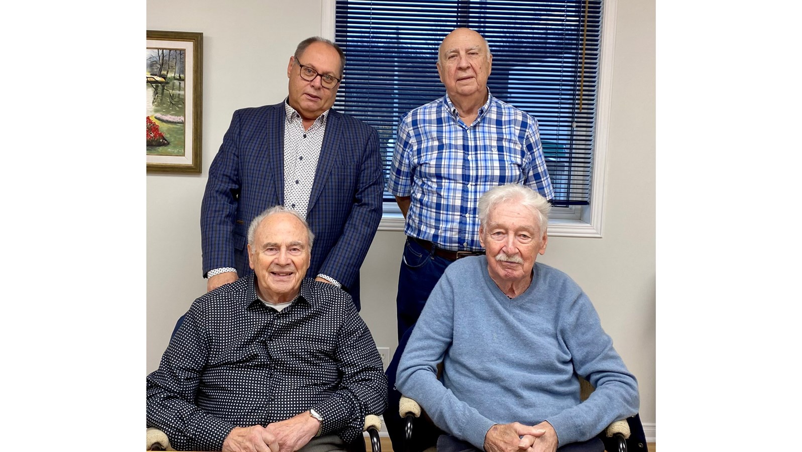 Martial Chamberland, vice-président du CPIZW, Marc Marin, président, Michel Champagne, directeur général, et Henri-Louis Proulx, administrateur au conseil d’administration.