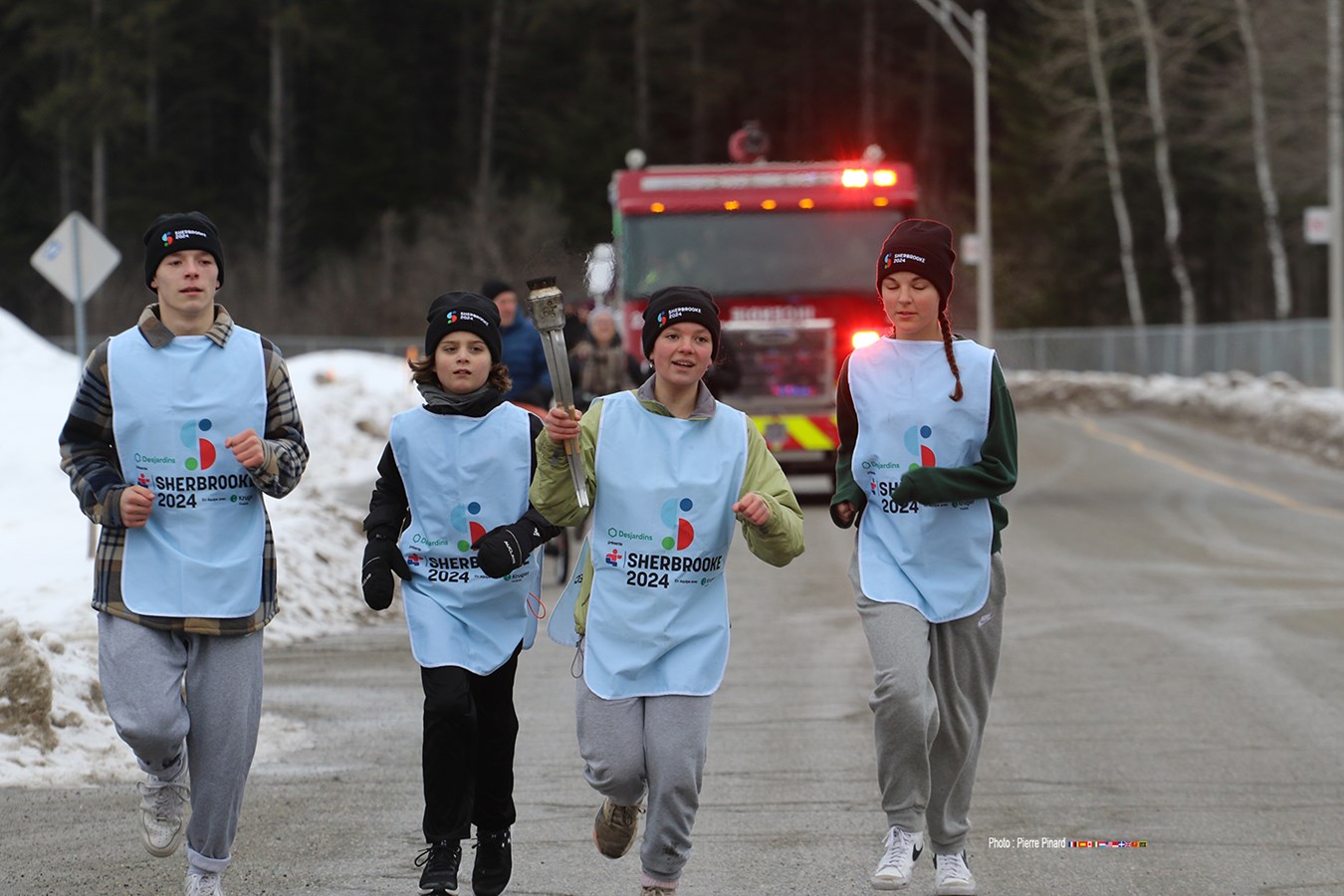 La flamme des Jeux du Québec était de passage à Windsor