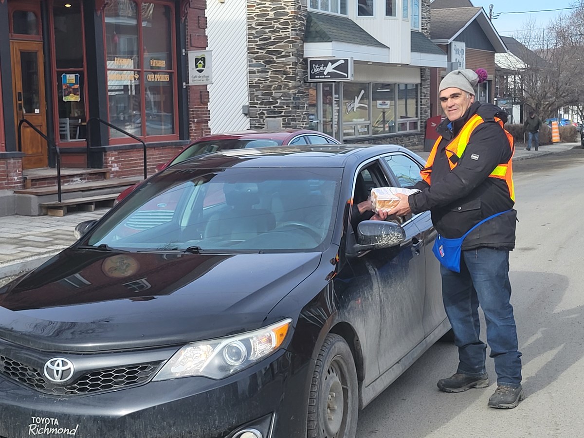 Un point de vente était installé aux quatre coins du Carré à Danville.