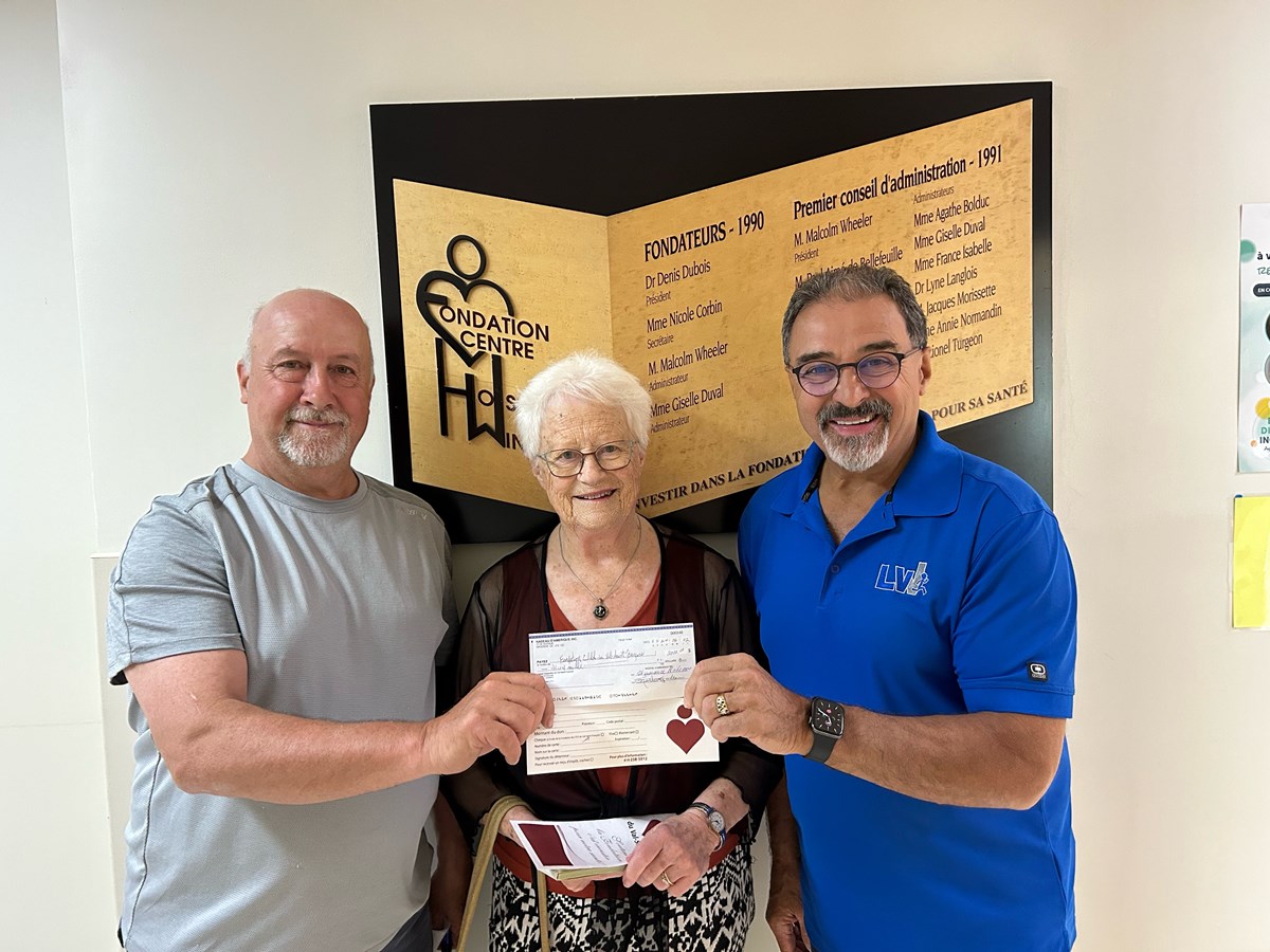 2000 $ à la Fondation du CSSS du Val-Saint-François