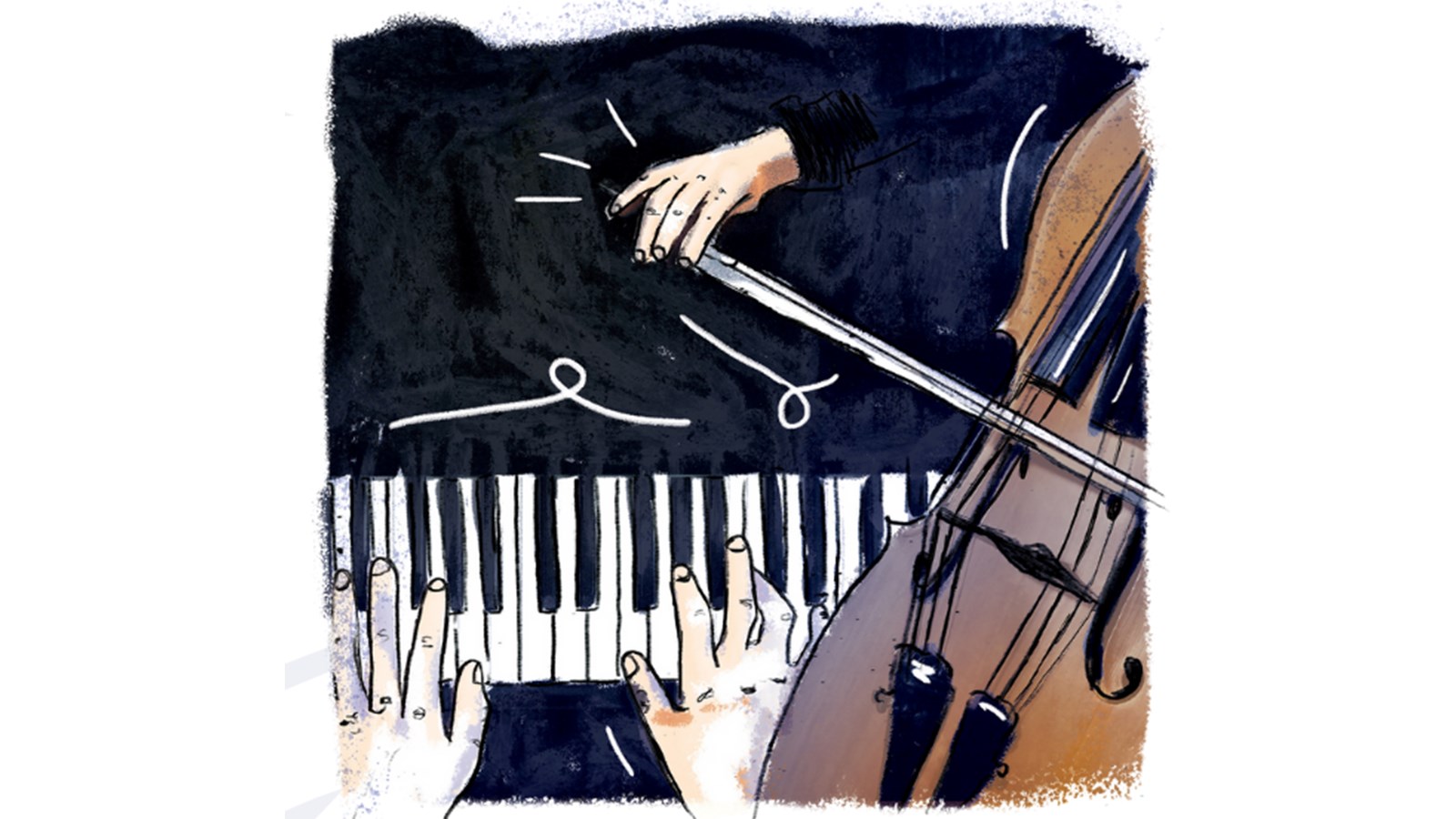 La pianiste Chloé Dumoulin et le violoncelliste Ernesto Insam au Camillois