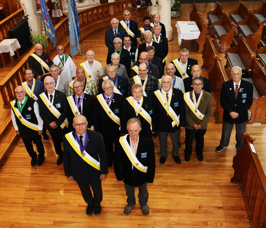 La fin de semaine du 25 août, marquait le moment important pour l’ordre des Chevaliers de Colomb de la région, alors qu’il s’agissait de l’installation protocolaire des officiers du district 87 de l’Estrie.
