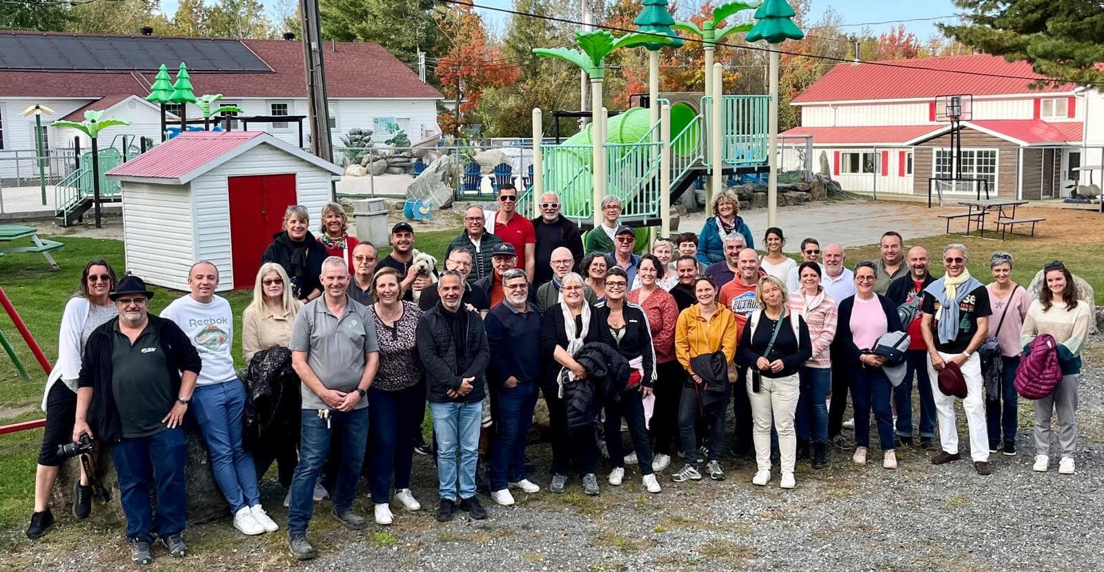 Le groupe était composé de 41 gestionnaires de campings français.