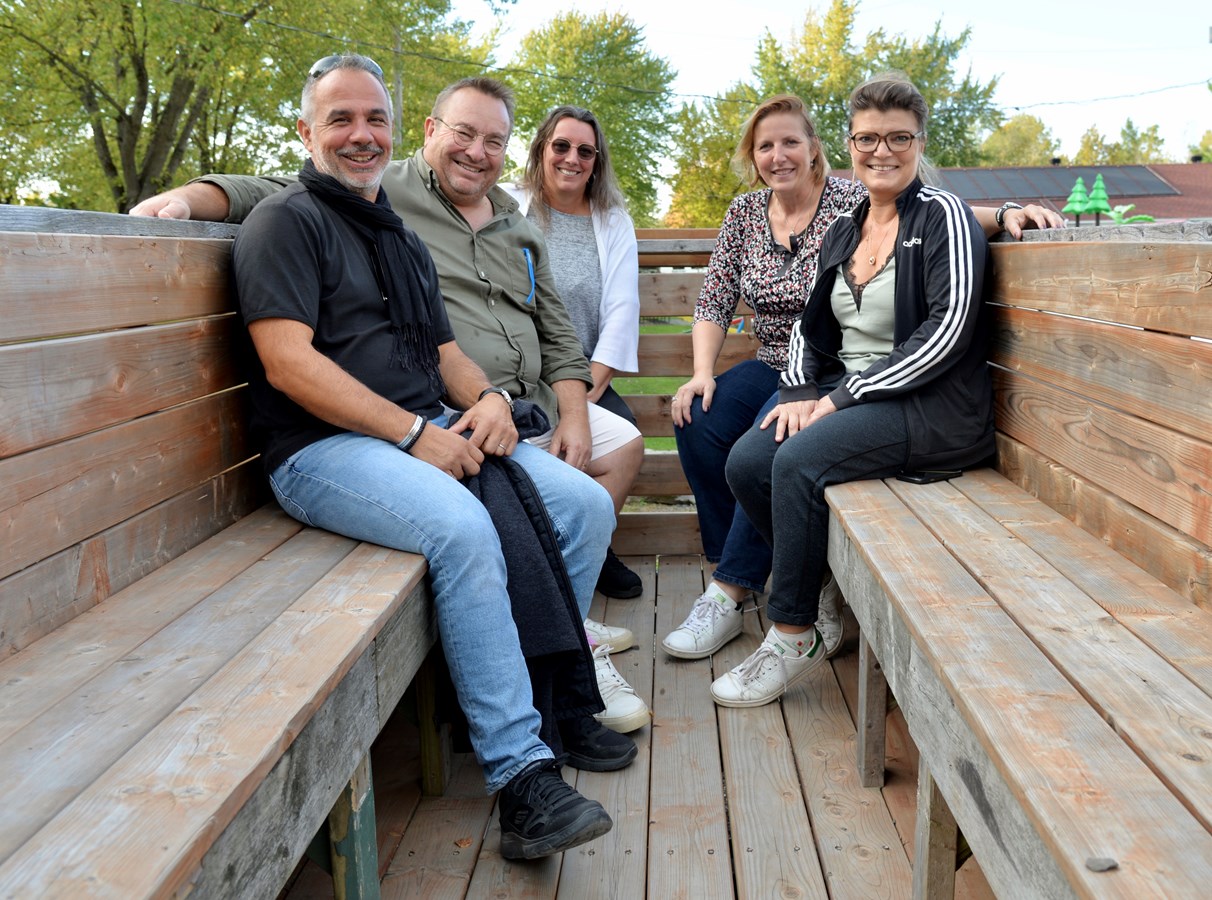 L’équipe organisatrice: Christophe Lelièvre, président de Camping Qualité, Christophe Chemin (agence Green), Patsy Gagné( campingavendre.ca), Stéphanie Kintzig ( Easy conseil et Camping Melbourne Estrie) et Karine Farcot ( DG de Camping Qualité).