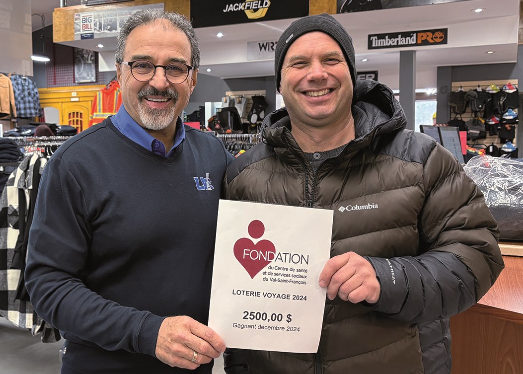 Gagnant de la Loterie Voyage de la Fondation du CSSS du Val-Saint-François