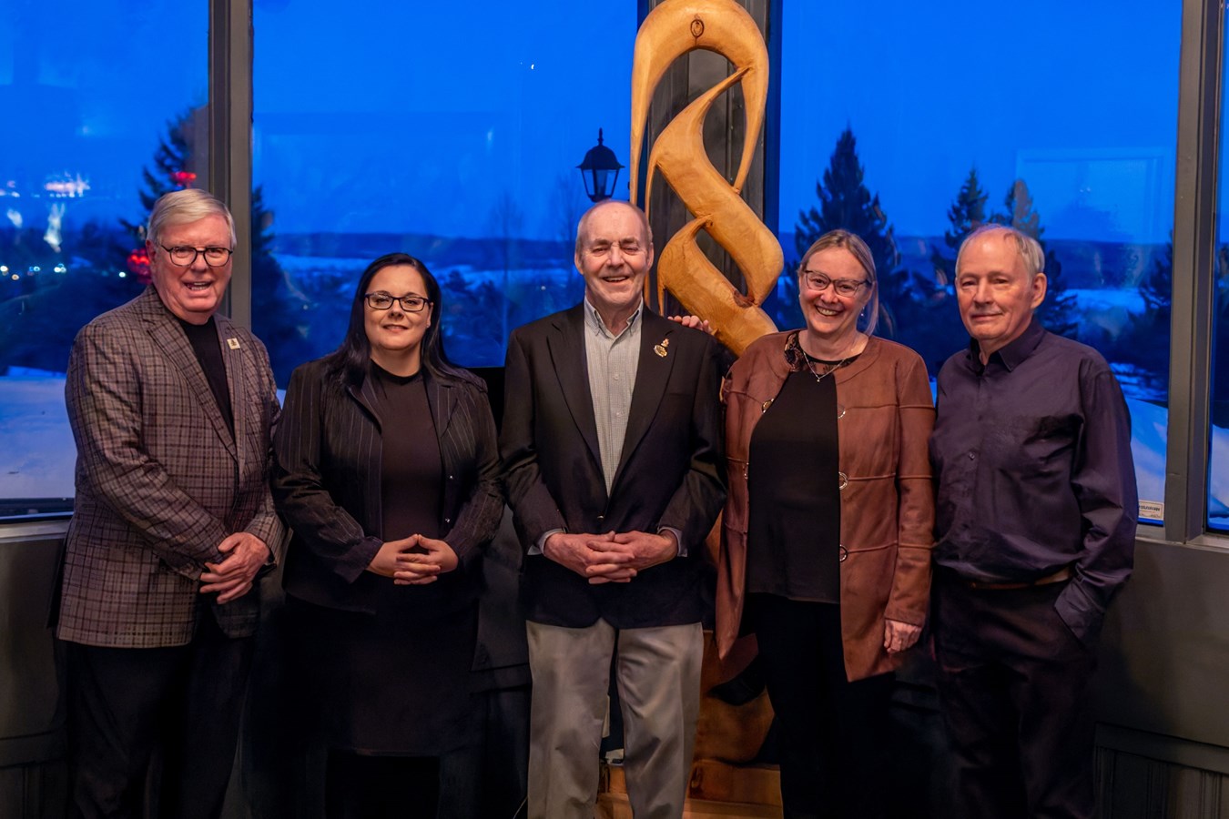 Bertrand Ménard, maire de Richmond, Amélie Tremblay, mairesse de Kingsbury, James Johnston, maire de Melbourne, Lynda Tétreault, mairesse d’Ulverton, et Herman Herbers, maire de Cleveland, ont pris la parole.