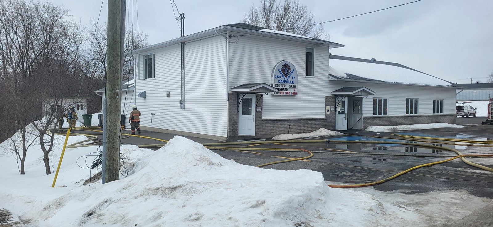 Un incendie endommage une partie du bâtiment intérieur de la salle des chevaliers de Colomb de Danville