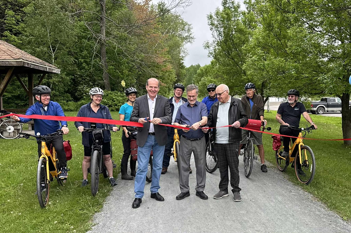 Lancement de la saison de vélo et inauguration de la réouverture du sentier de l’Ardoise