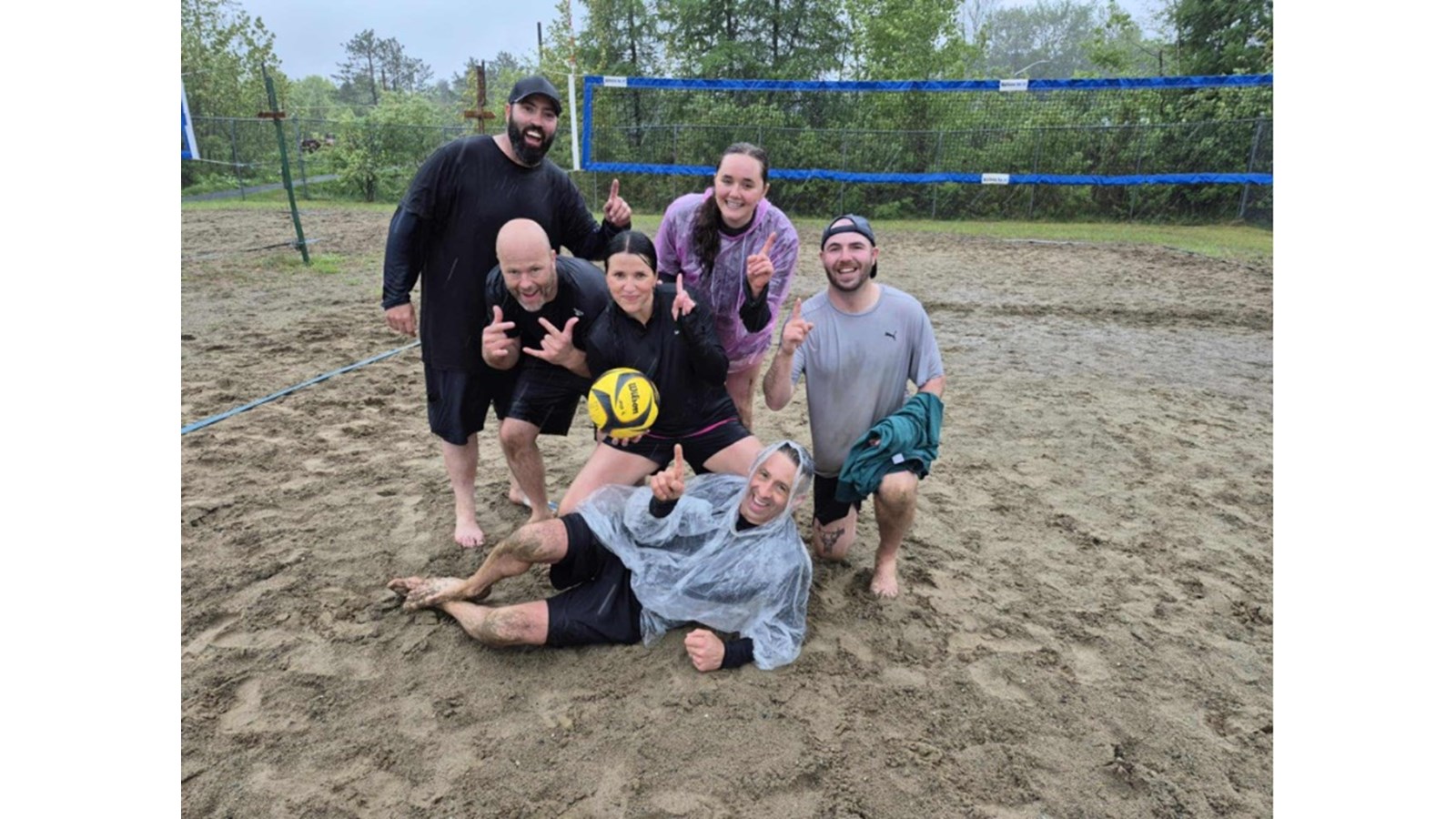 Les gagnants du beach-volley