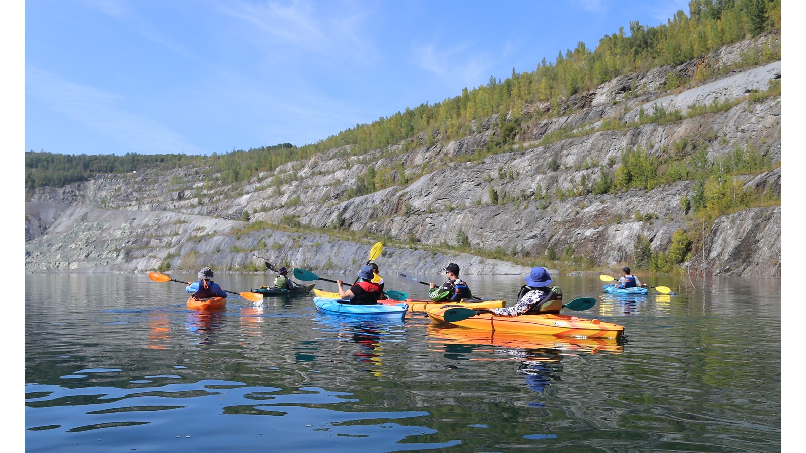 Une balade en kayak sur les eaux de l’ancienne mine Jeffrey