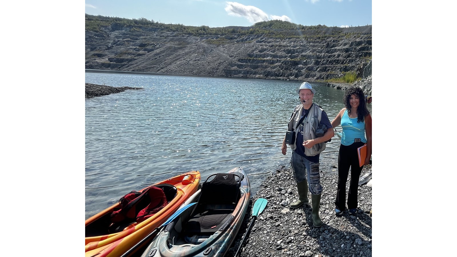 Une balade en kayak sur les eaux de l’ancienne mine Jeffrey