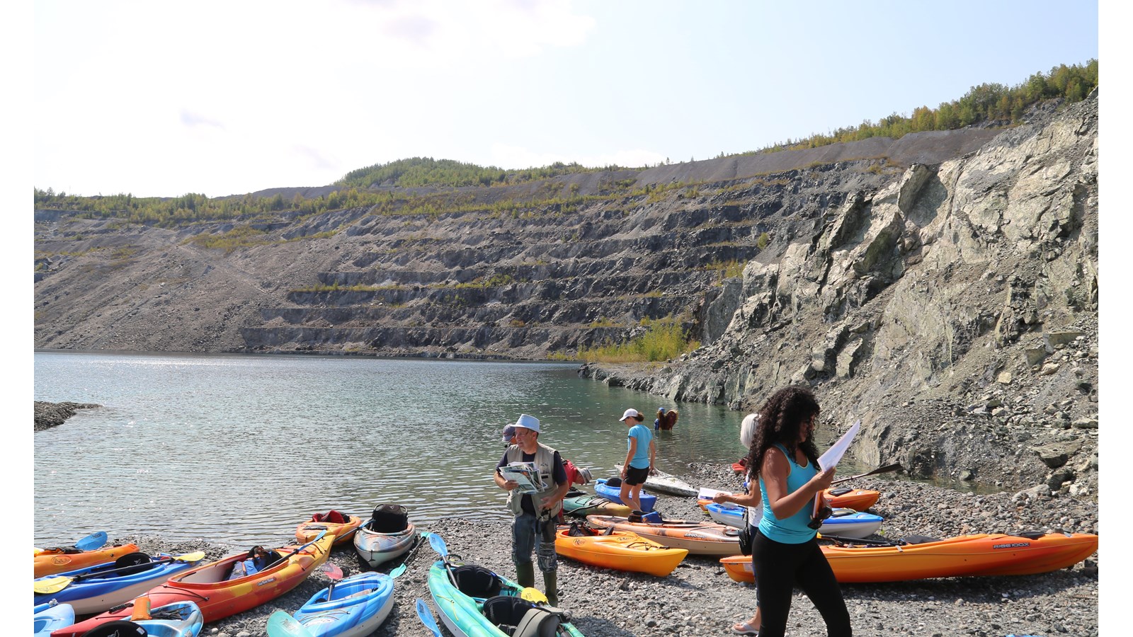 Une balade en kayak sur les eaux de l’ancienne mine Jeffrey
