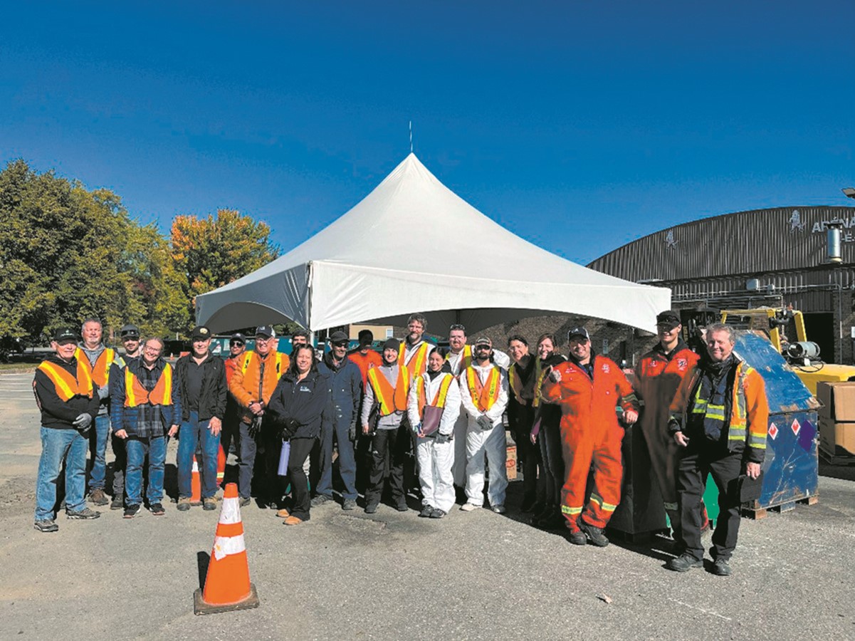 Plusieurs personnes ont pris part à la collecte de RDD dans le secteur de Richmond.